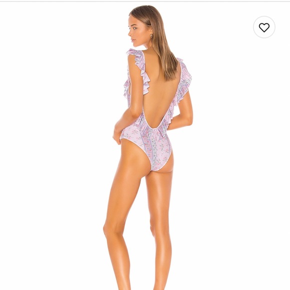 Lovers and Friends one piece swimsuit. NWT. Size XXS. Pink & floral. - Picture 3 of 5